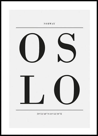 Oslo-Stadtplakat