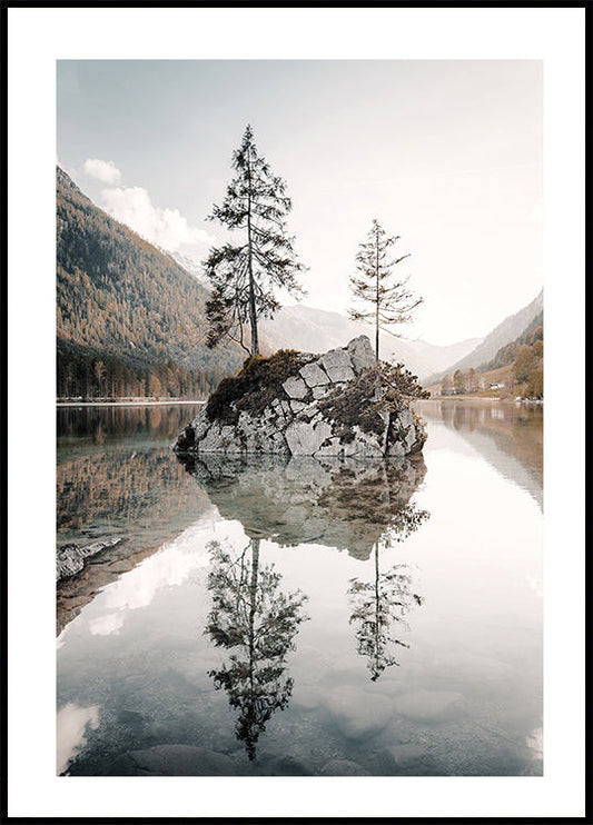 Poster Ruhige Spiegelungen am Hintersee 