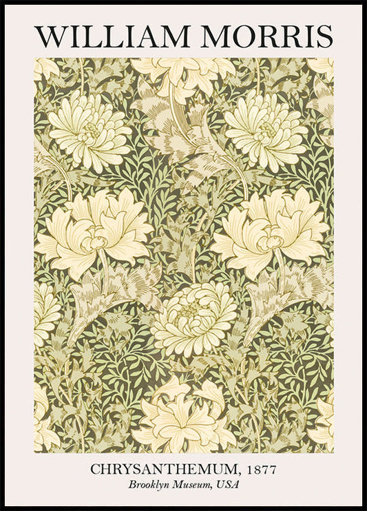 Poster „Chrysantheme“ von William Morris