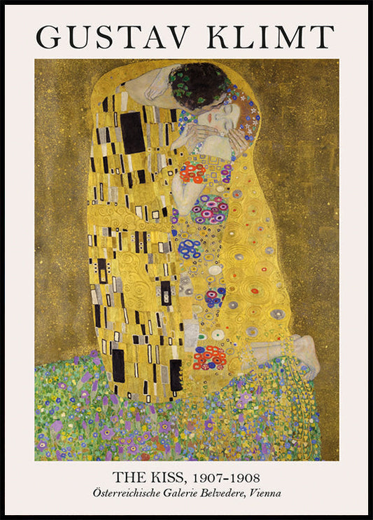 Der Kuss von Gustav Klimt Poster