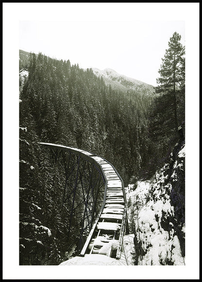 Poster Winter-Eisenbahn 