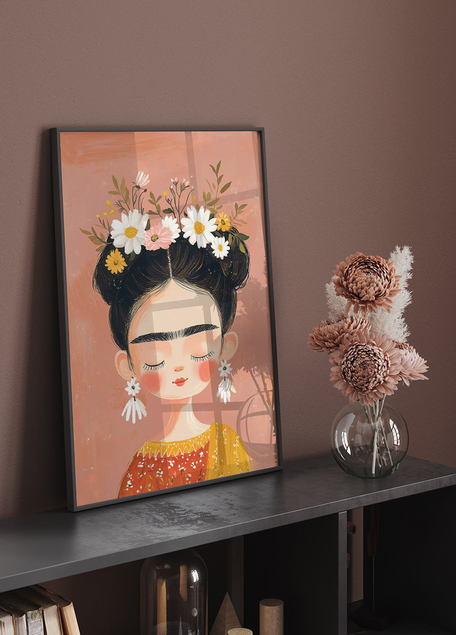 Von Frida Kahlo inspiriertes Kunstposter