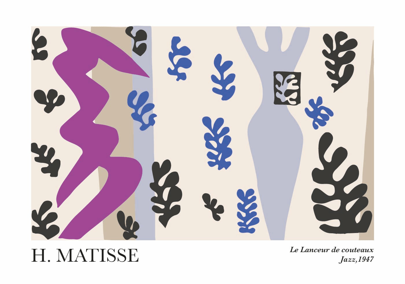 H. Matisse Der Messerwerfer Poster 