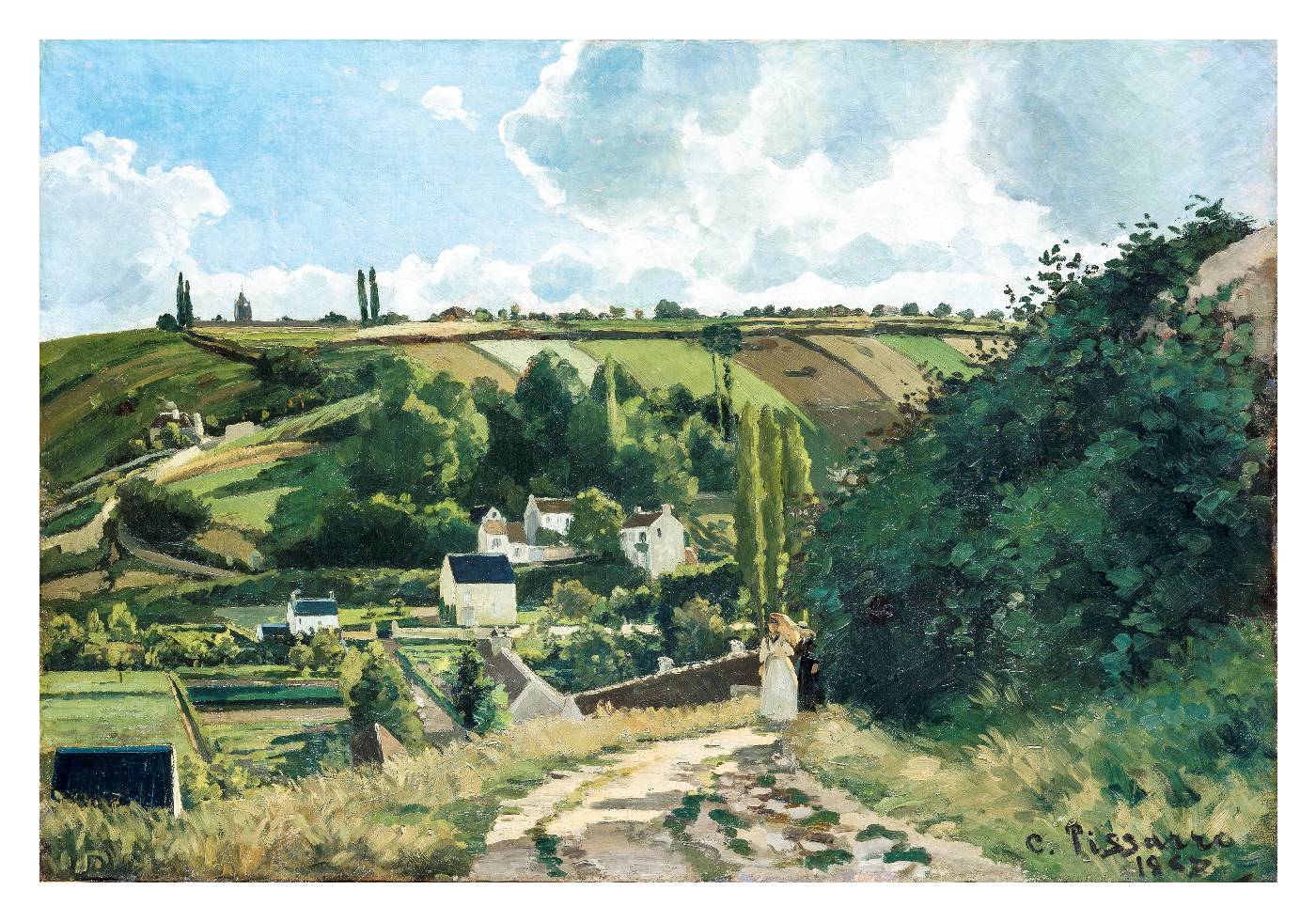 Jalais Hill Pontoise By Camille Pissarro (1867) Plakat - Posterbox.no