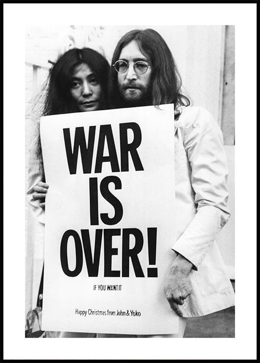 John Lennon &amp; Yoko Ono – Der Krieg ist vorbei Poster 