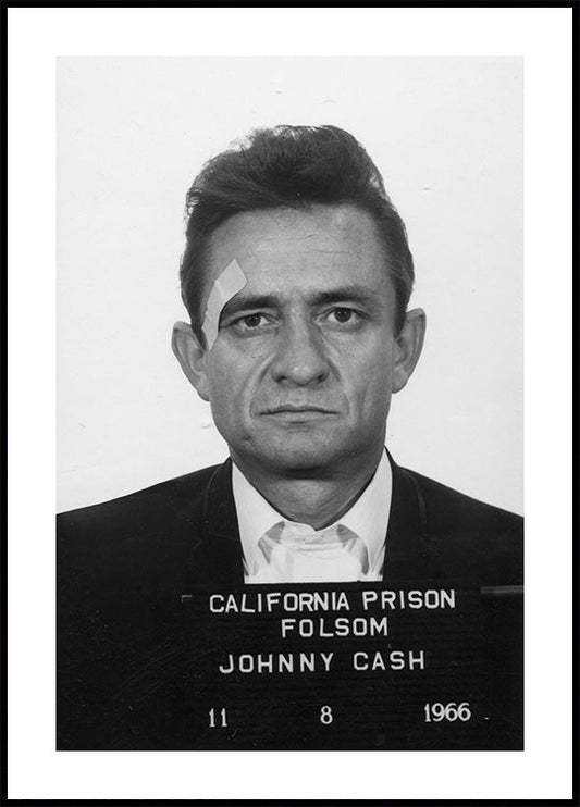 Poster „Johnny Cash – Fahndungsfoto“ 