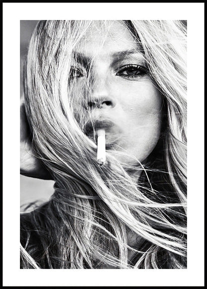 Kate Moss raucht Poster