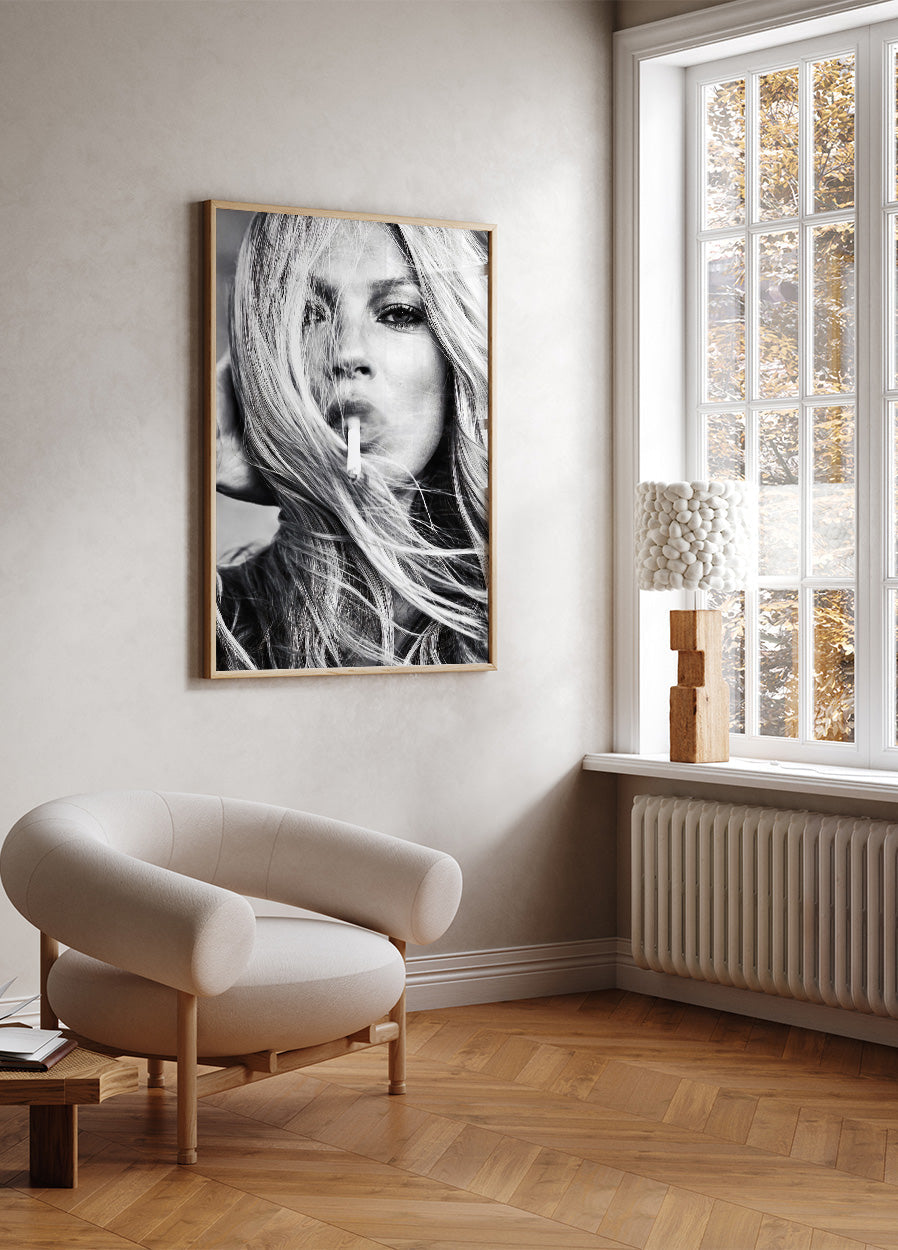 Kate Moss raucht Poster