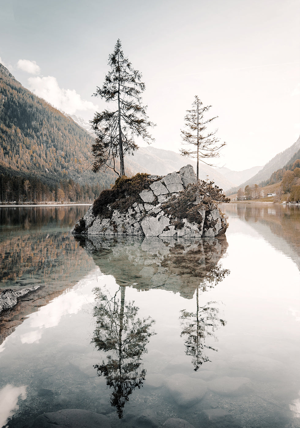 Poster Ruhige Spiegelungen am Hintersee 