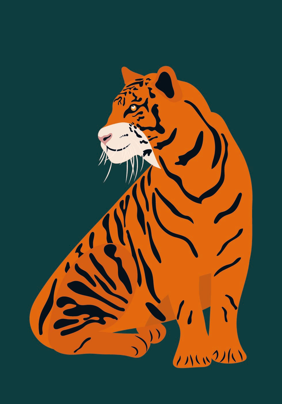 Majestätischer Tiger Poster