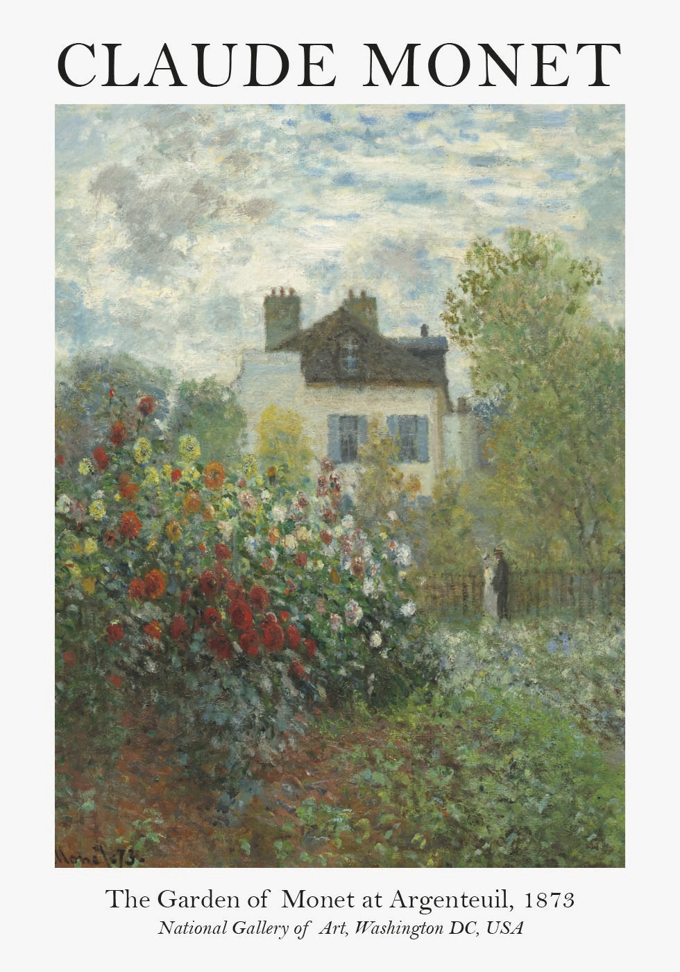 Monet-Garten in Argenteuil-Plakat 