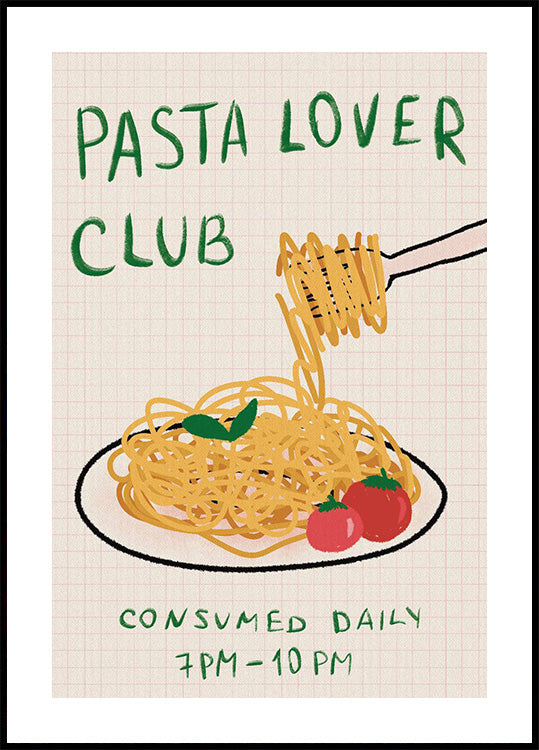 Pasta-Tag-Plakat 