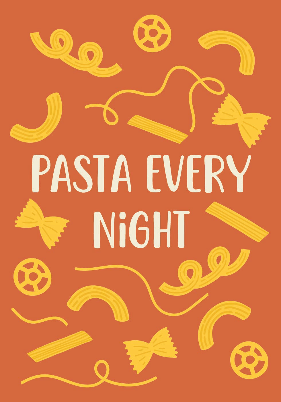 Jeden Abend Pasta Poster 