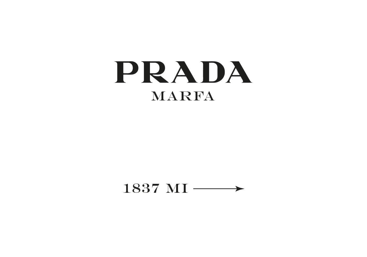 Prada Marfa Poster 