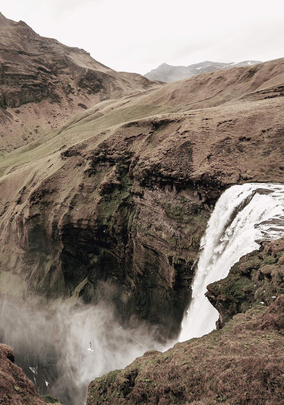 Poster Skógafoss-Wasserfall 