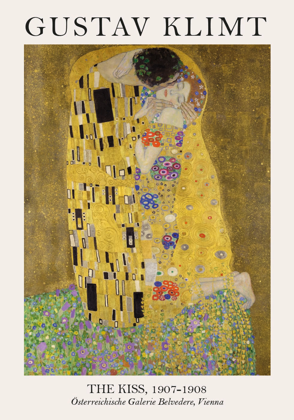 Der Kuss von Gustav Klimt Poster