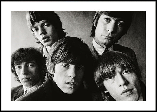 Poster mit Gruppenporträt der Rolling Stones 