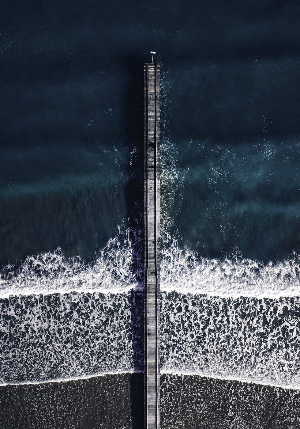 Poster Pier über türkisfarbenem Wasser 