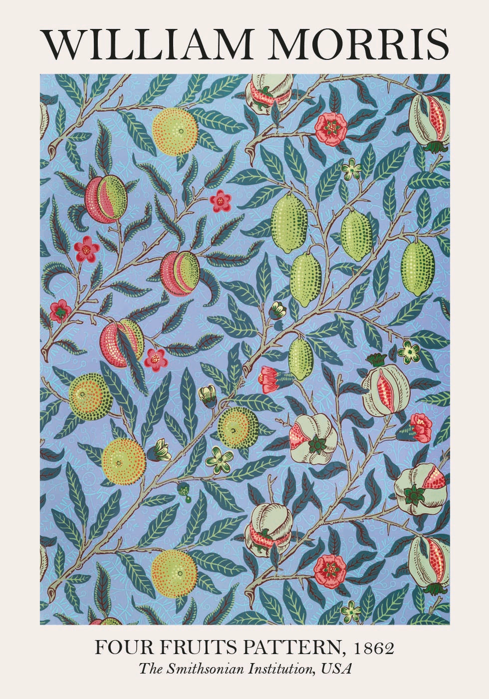 Poster „Vier Früchte“ von William Morris