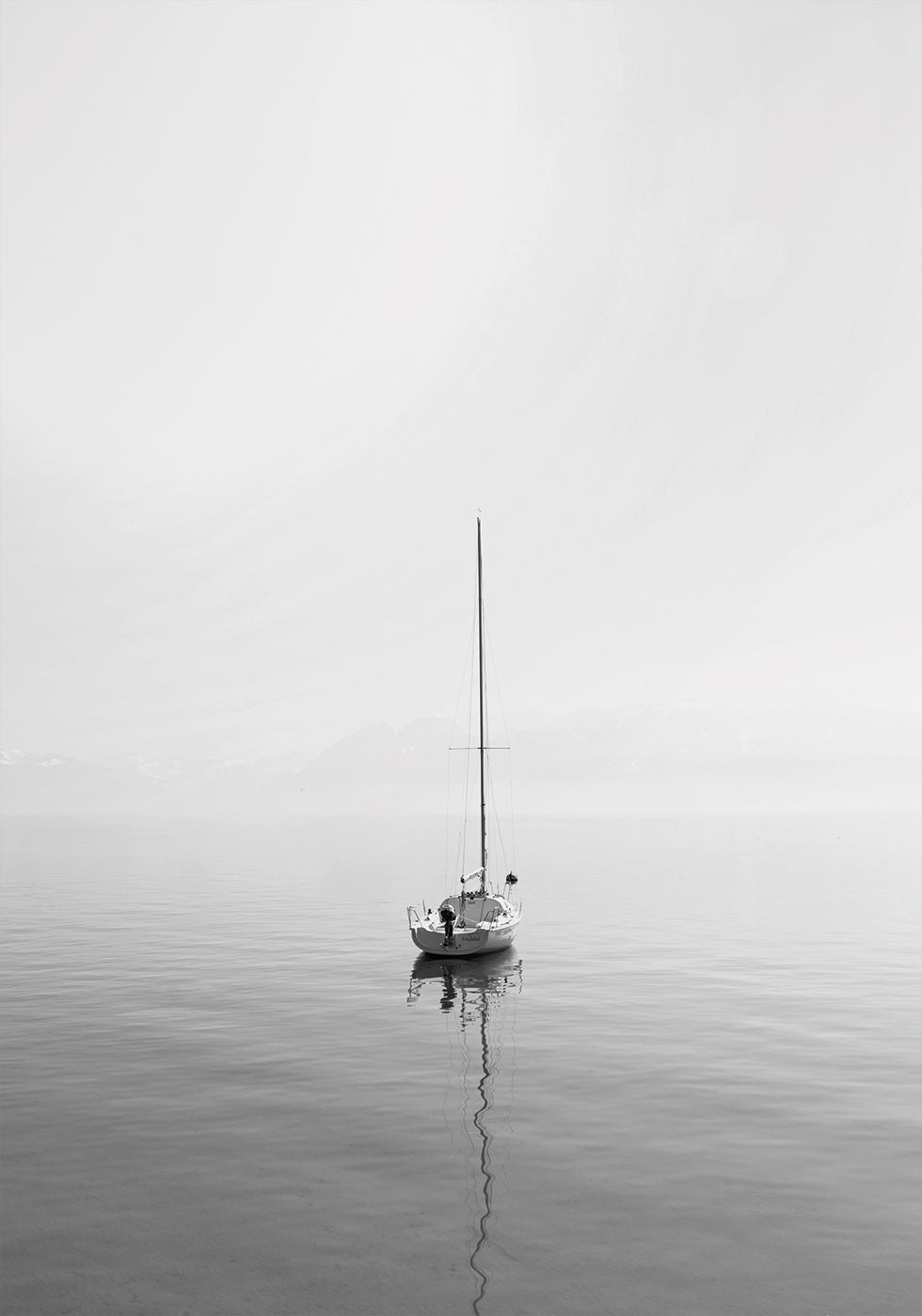 Einsamkeit auf dem Wasser Poster