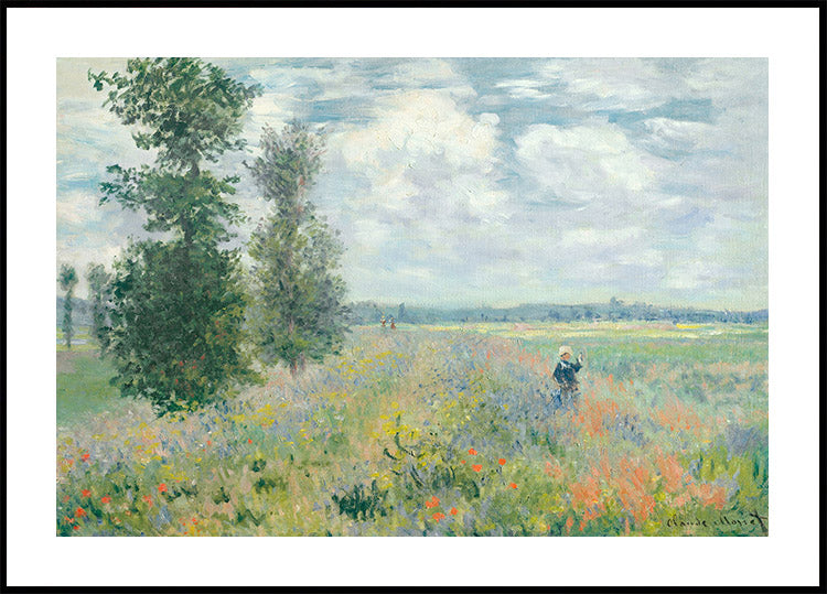 Mohnfelder 1875 Poster von Claude Monet