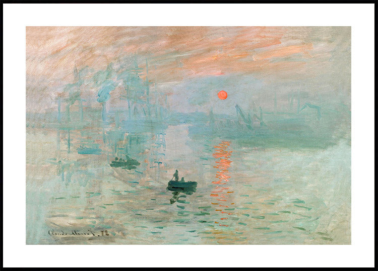 Impression Sonnenaufgang 1872 Poster von Claude Monet