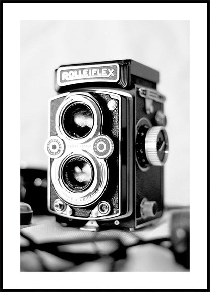 Poster Retro-Vintage-Kamera