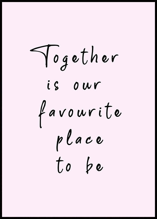 Together Quote Plakat - Posterbox.no