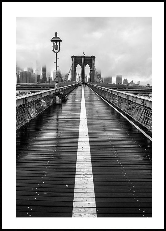 Poster Spaziergang durch die Brooklyn Bridge 