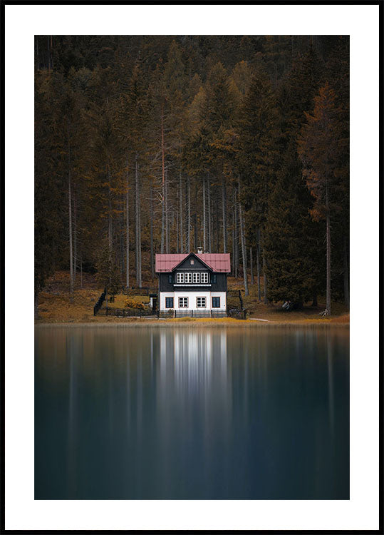 Poster Ein Haus am ruhigen See