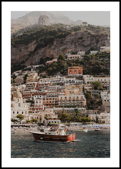 Poster Malerische Aussicht auf Positano