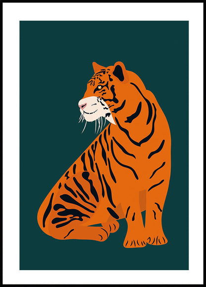 Majestätischer Tiger Poster