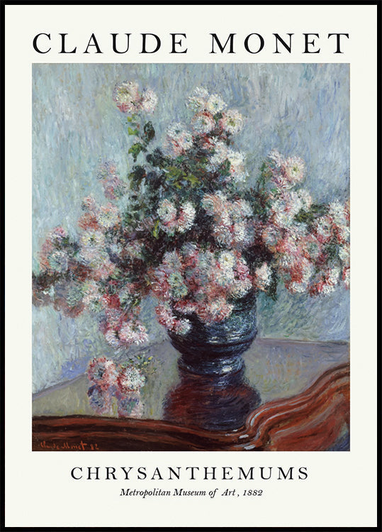 Monet-Chrysanthemen Poster 