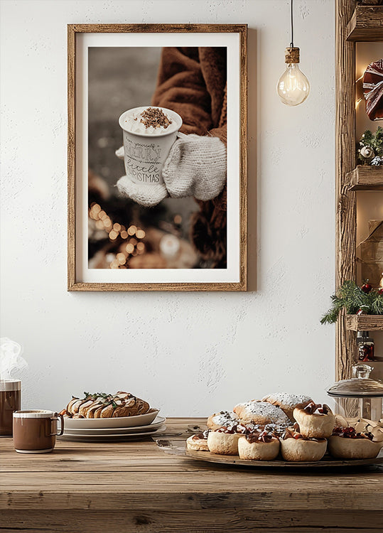 Hot Chocolate in Cozy Hands Poster