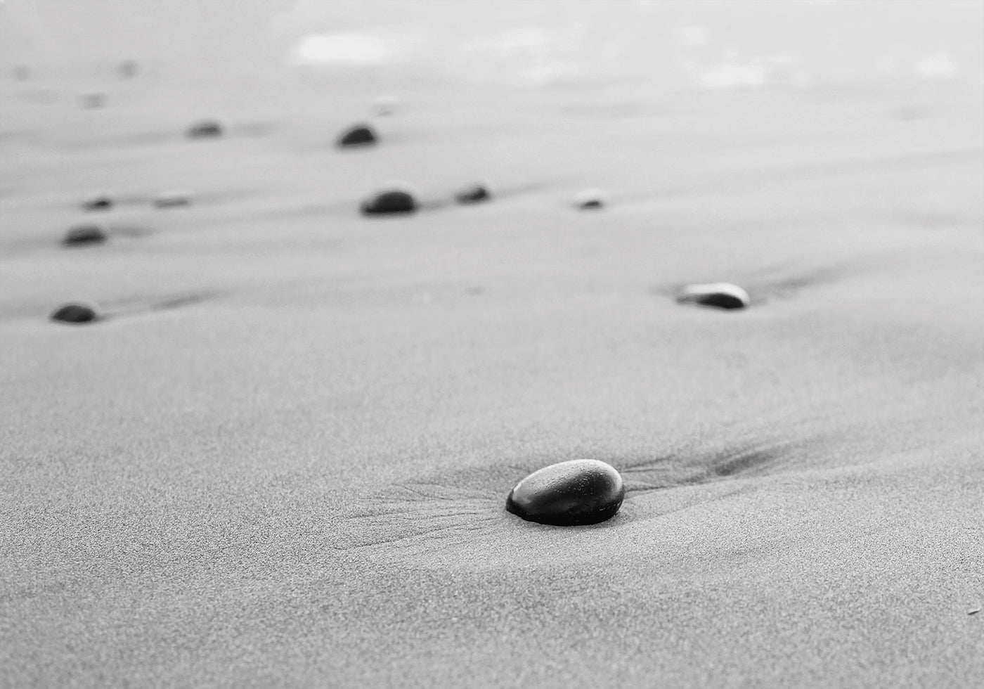 Poster Kleine Steine ​​am Strand 